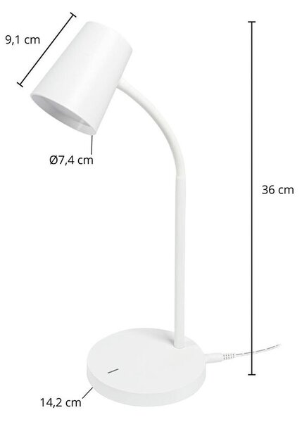 Lindby - Ailina LED Επιτραπέζιο φωτιστικό White Lindby