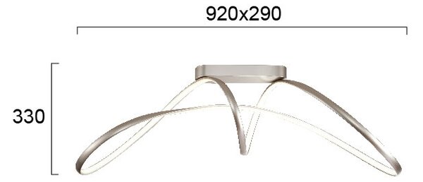 Φωτιστικό Πλαφονιέρα LED Viokef Caprice 4275400