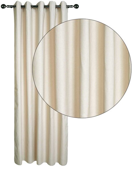 Κουρτίνα (140x270) Με Τρουκς Das Home 2257 Beige