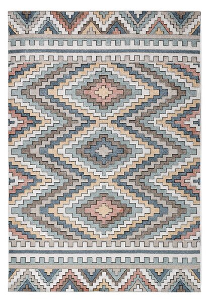 Χαλί All Season (160x230) Polcarpet Bohem Burano 9680A Cream Mavi