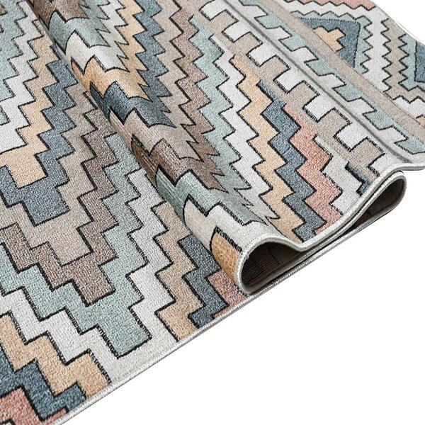 Χαλί All Season (160x230) Polcarpet Bohem Burano 9680A Cream Mavi