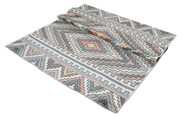 Χαλί All Season (160x230) Polcarpet Bohem Burano 9680A Cream Mavi
