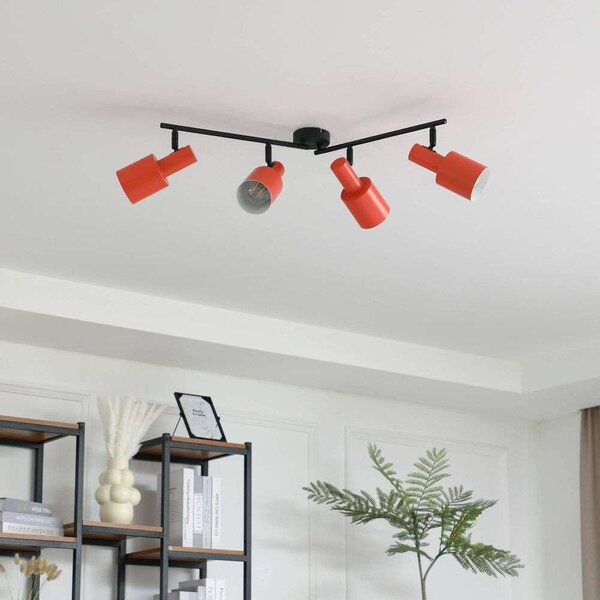 Lindby - Ovelia 4 Φωτιστικό οροφής Orange/Black Lindby