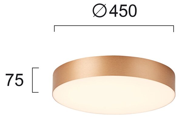Φωτιστικό Πλαφονιέρα LED Viokef Bruce Gold 4235300