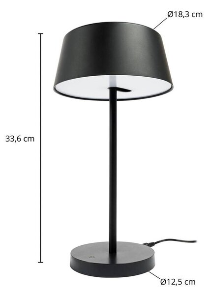 Lindby - Milica LED Επιτραπέζιο φωτιστικό Dim. Black Lindby