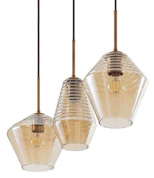 Lindby - Ekkis 3 Pendant Amber Lindby