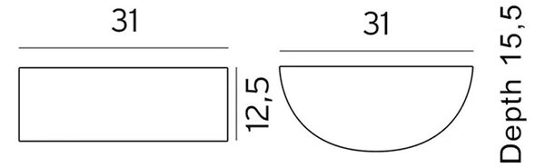 Norlys - Vasa LED Επιτοίχια φωτιστικά εξωτερικού χώρου Μαύρο Norlys