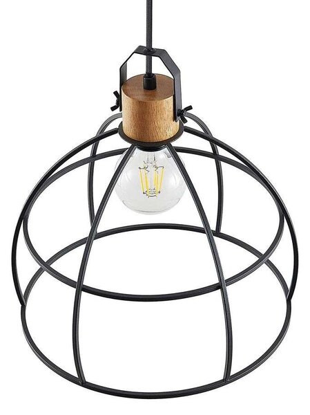 Lindby - Flintos Pendant Black/Wood Lindby