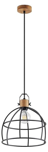 Lindby - Flintos Pendant Black/Wood Lindby