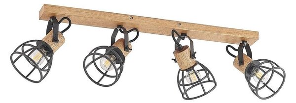 Lindby - Flintos 4 Ceiling Lamp Wood/Black Lindby