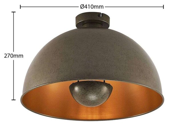 Lindby - Lya Ceiling Lamp Ø41 Dark Grey Lindby