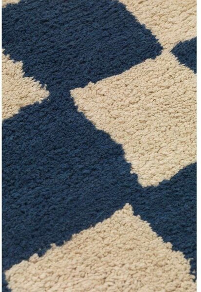 Ferm LIVING - Mara Washable Rug Deep Blue/Warm Sand ferm LIVING