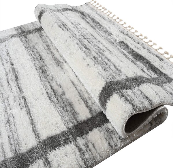 Χαλί (200x280) Polcarpet Silky Shaggy 799 Cream Grey