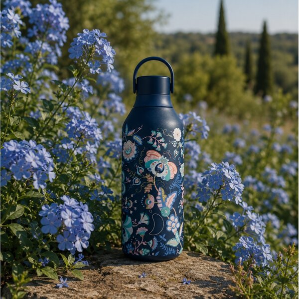 Μπουκάλι Θερμός Series 2 Liberty Chilly's με χωρητικότητα 500ml και διατήρηση θερμοκρασίας 12h ζεστό / 24h κρύο - Mabelle Whale