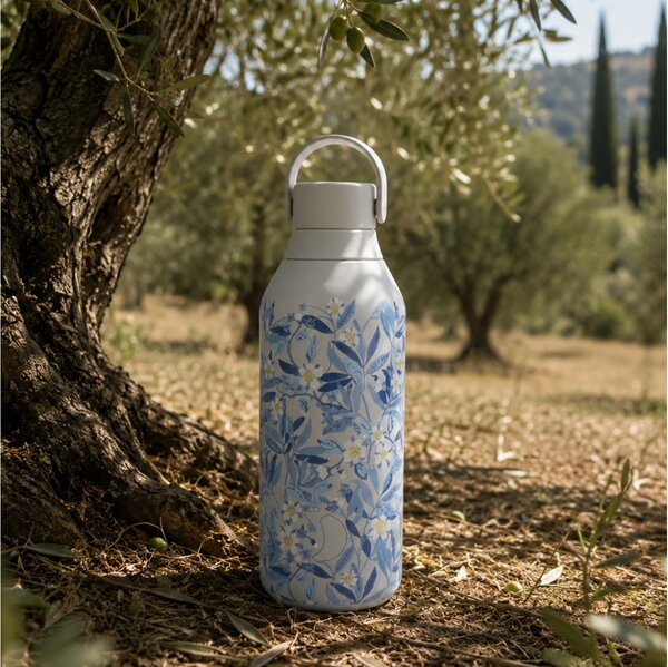 Μπουκάλι Θερμός Series 2 Liberty Chilly's με χωρητικότητα 500ml και διατήρηση θερμοκρασίας 12h ζεστό / 24h κρύο - Brighton Blossom