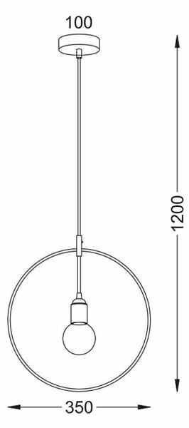 Φωτιστικό Οροφής Μονόφωτο Aca Twiggy V35181CP Copper
