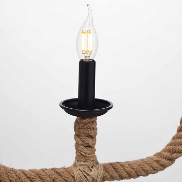 Φωτιστικό Οροφής Μονόφωτο Aca 563401PRT Rope