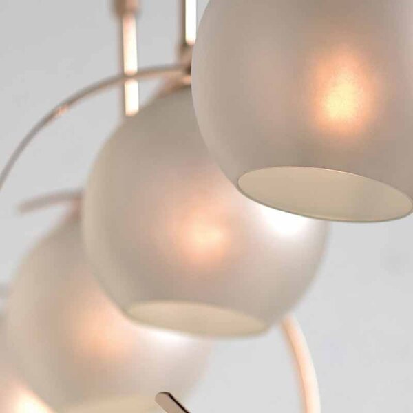 Φωτιστικό Οροφής Πολύφωτο Aca Iparelle DCR17504P Gold/Pearl