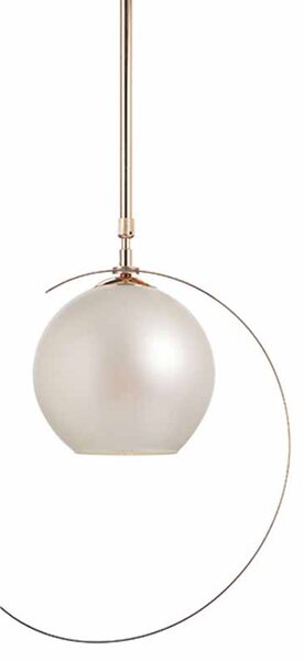 Φωτιστικό Οροφής Μονόφωτο Aca Iparelle DCR17501P Gold/Pearl
