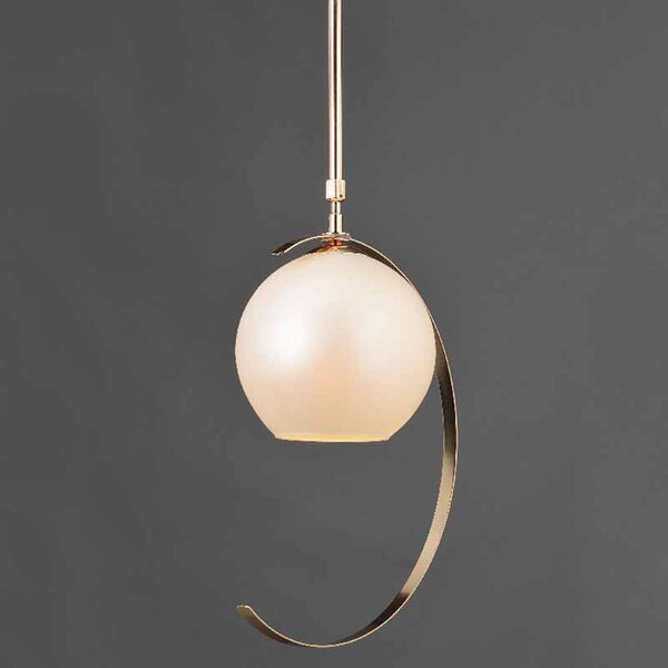 Φωτιστικό Οροφής Μονόφωτο Aca Iparelle DCR17501P Gold/Pearl