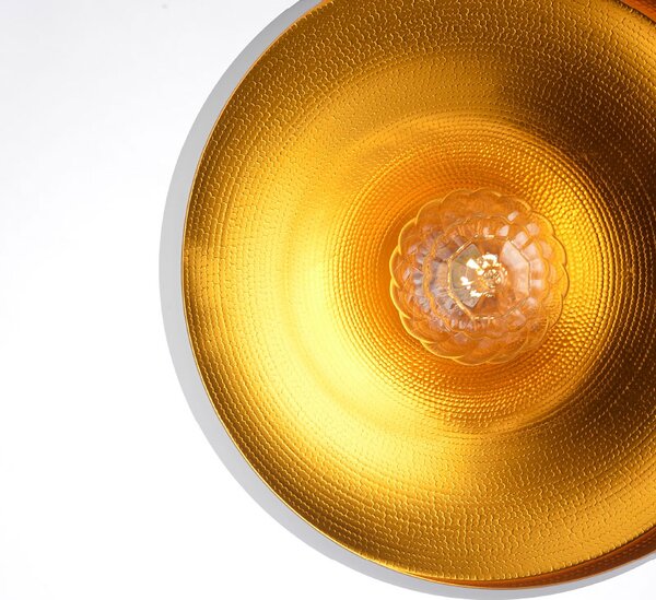 Φωτιστικό Οροφής Μονόφωτο Aca Caliphate KS07961PWG White/Gold