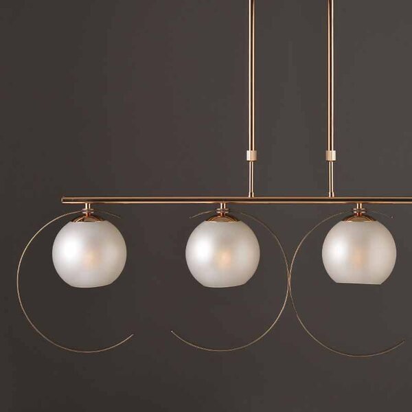 Φωτιστικό Οροφής Πολύφωτο Aca Iparelle DCR17504P Gold/Pearl