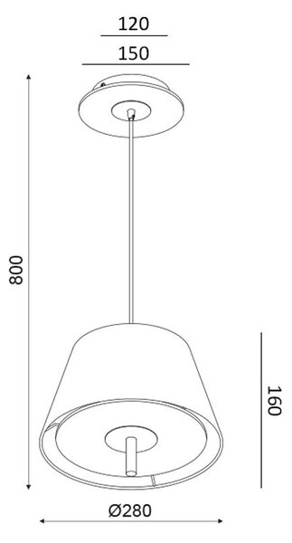 Φωτιστικό Οροφής Μονόφωτο Aca ZM16281PG White/Brass