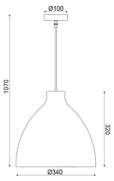 Φωτιστικό Οροφής Μονόφωτο Aca Oia ML1013011B Brown