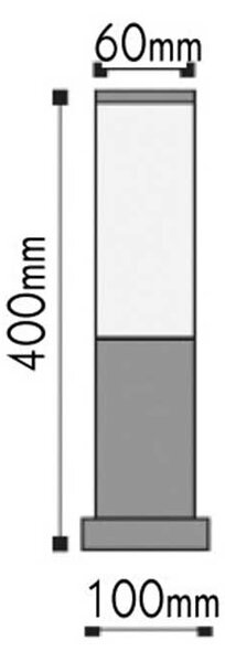 Φωτιστικό Κολώνα Εξωτερικού Χώρου Aca BT1003BH045 Silver