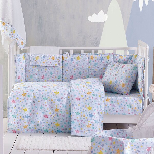 Παπλωματοθήκη Κούνιας (Σετ 110x160) Rythmos Baby Glow Blue