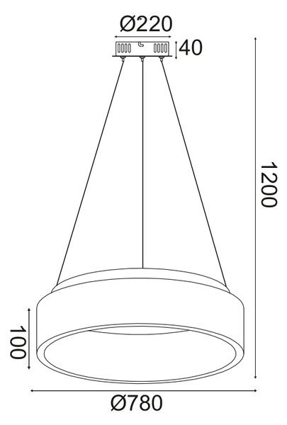 Φωτιστικό Οροφής LED Aca Apollo BR81LEDP78WH White