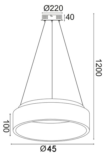 Φωτιστικό Οροφής LED Aca Apollo BR81LEDP45WH White
