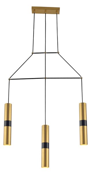 Φωτιστικό Οροφής Τρίφωτο Aca Da Vinci HM853P66BR Gold