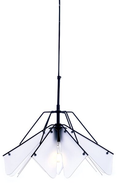 Φωτιστικό Οροφής Μονόφωτο Aca Origami EF39P145WH Black/Sanblast