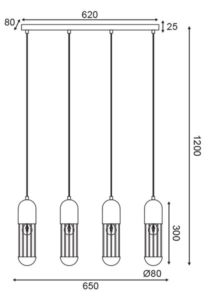 Φωτιστικό Οροφής Πολύφωτο Aca Lab HM174P65WH White