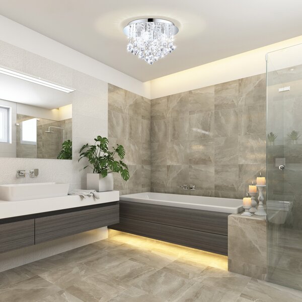 EGLO Almonte LED φωτιστικό οροφής με κρεμαστό κόσμημα, 35cm, Μεταλλικό, Σαλόνι / τραπεζαρία, Κρύσταλλο