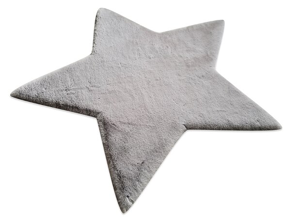 Παιδικό Χαλί Γούνινο (160x160) New Plan Puffy FC6 Star Light Grey