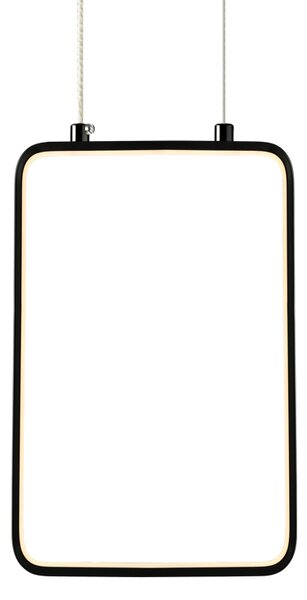 Φωτιστικό Οροφής Μονόφωτο LED Aca Symetria V30LEDP18BK Black