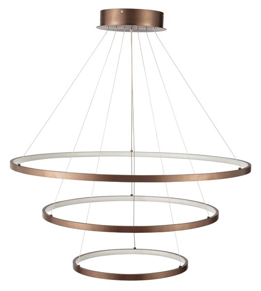 Φωτιστικό Οροφής LED Dimmable Homelighting Morelli 77-8131 Coffee