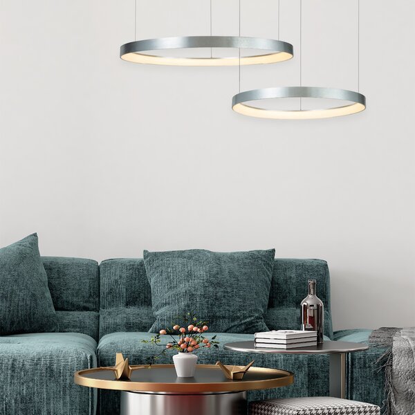 Φωτιστικό Οροφής LED Dimmable Homelighting Amaya 77-8146 Nickel