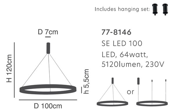 Φωτιστικό Οροφής LED Dimmable Homelighting Amaya 77-8146 Nickel