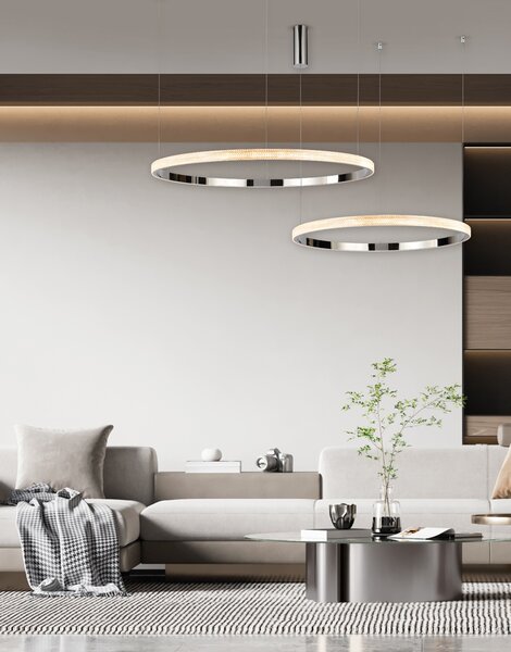 Φωτιστικό Οροφής LED Dimmable Homelighting Amarylis 77-8163 Aluminium
