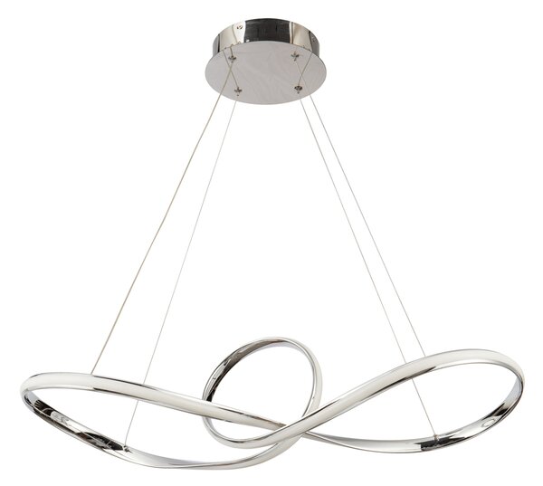 Φωτιστικό Οροφής LED Dimmable Homelighting Malbera 77-8126 Chrome