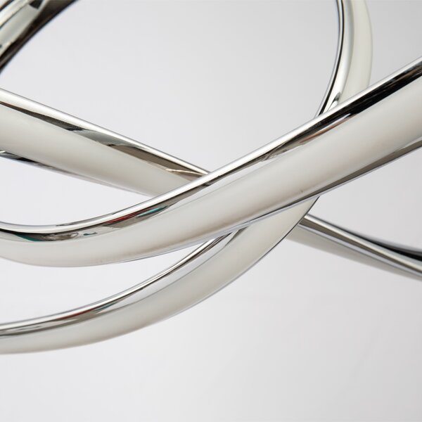 Φωτιστικό Οροφής LED Dimmable Homelighting Malbera 77-8127 Chrome