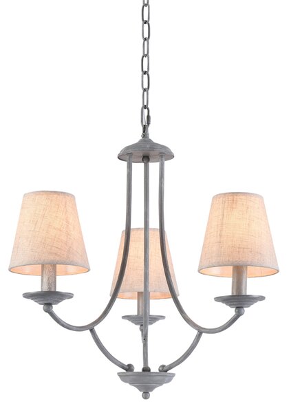 Φωτιστικό Οροφής Τρίφωτο Homelighting Etna 77-3661 Grey