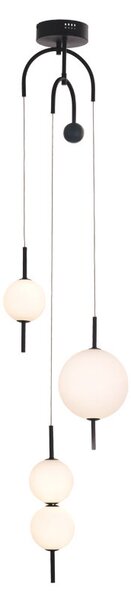 Φωτιστικό Οροφής Τρίφωτο LED Aca Amelia TNK323LED19P Black