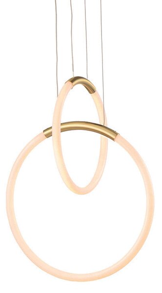 Φωτιστικό Οροφής Δίφωτο LED Aca Venus ZM31LEDP40BR Brass