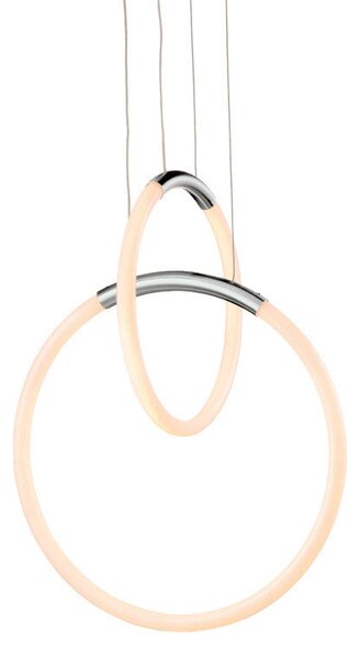 Φωτιστικό Οροφής Δίφωτο LED Aca Venus ZM31LEDP40CH Chrome