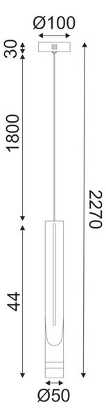 Φωτιστικό Οροφής Μονόφωτο LED Aca Estela ZM26LEDP6BK Black