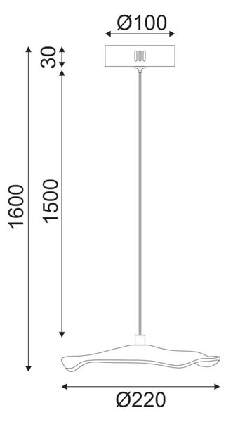 Φωτιστικό Οροφής Μονόφωτο LED Aca Ninfea ZM34LEDP22BR Brass